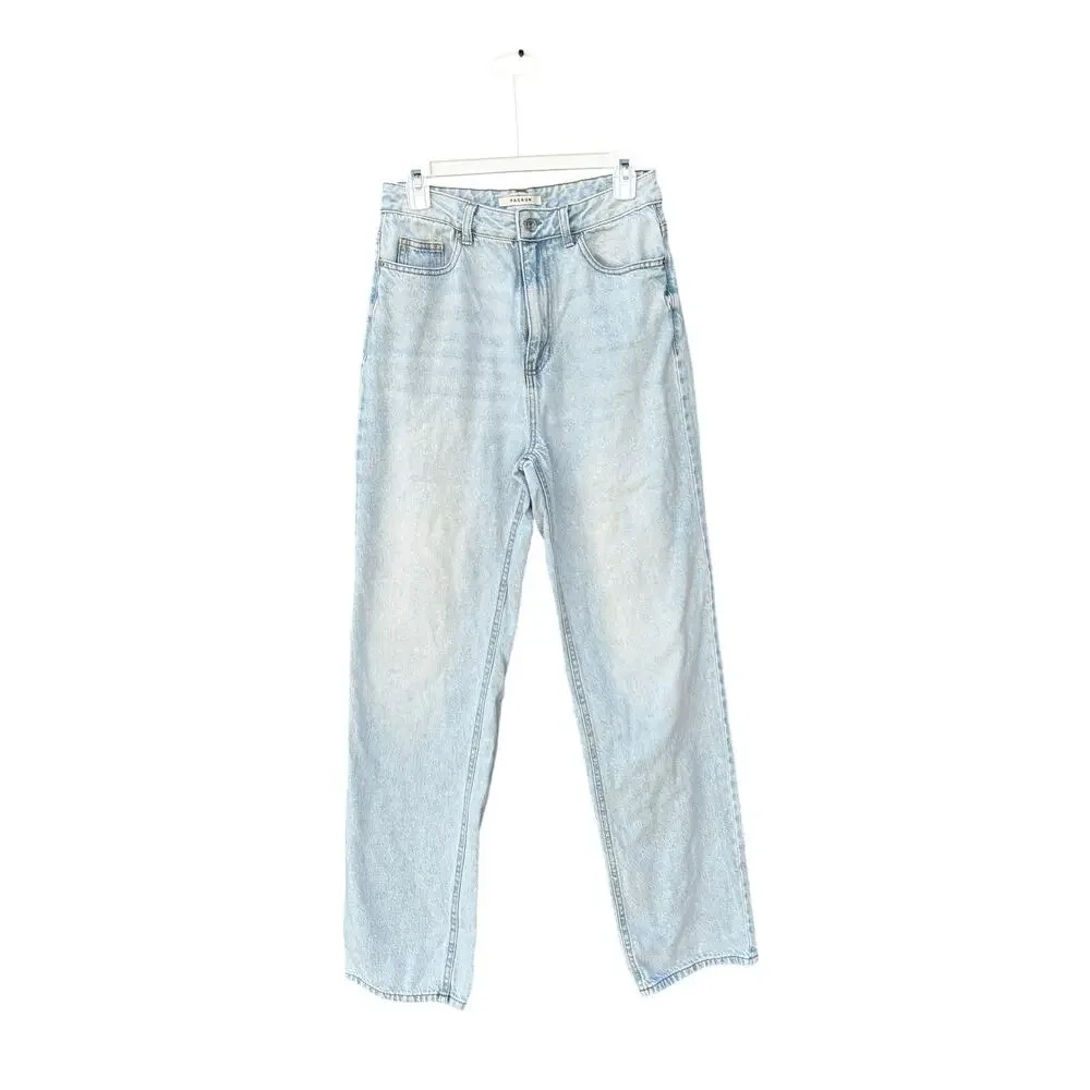 PacSun High Rise Straight Leg Jeans Women 28x31 Light Wash Denim Blue - Picture 2 of 10